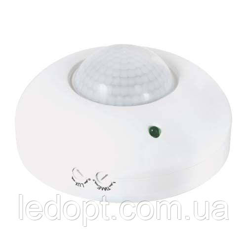 Датчик руху інфрачервоний настінний білий