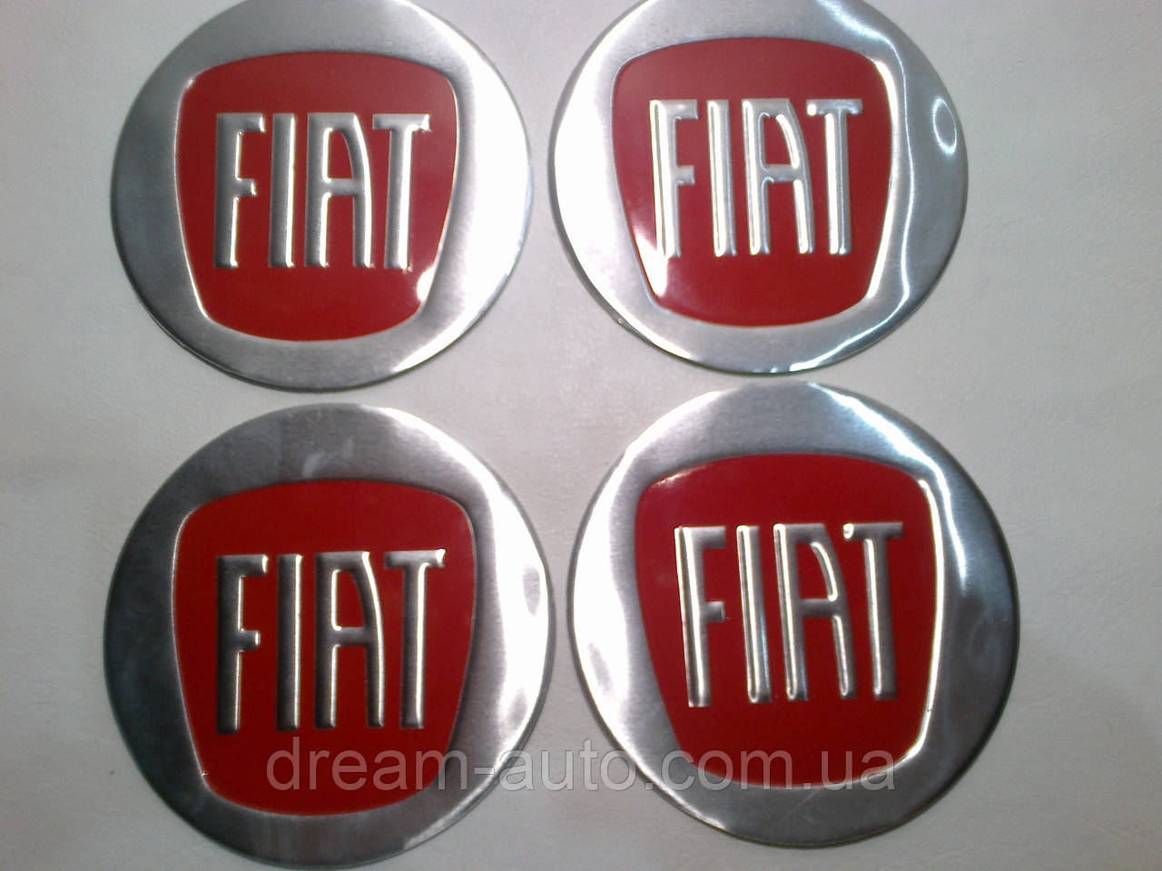 Наклейка на ковпак диска Fiat 90 мм