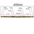 Тягова вісь 610 мм задніх коліс для дитячого квадроцикла 36V або 49cc, ATV, фото 4
