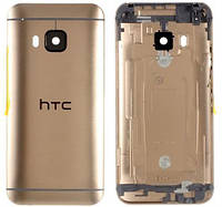 Задняя крышка HTC One M9 серебристая Silver-Gold оригинал + стекло камеры
