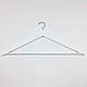 Дерев'яні вішалки для одягу білі в упаковці 5 штук, довжина 450 мм, фото 4