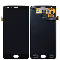 Дисплей модуль тачскрин OnePlus 3 A3003/3T A3010 черный Amoled оригинал