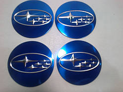 Наклейка на ковпак диска Subaru 55 мм