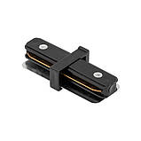 З'єднувач шинопроводів трекових I-форма чорний, фото 2