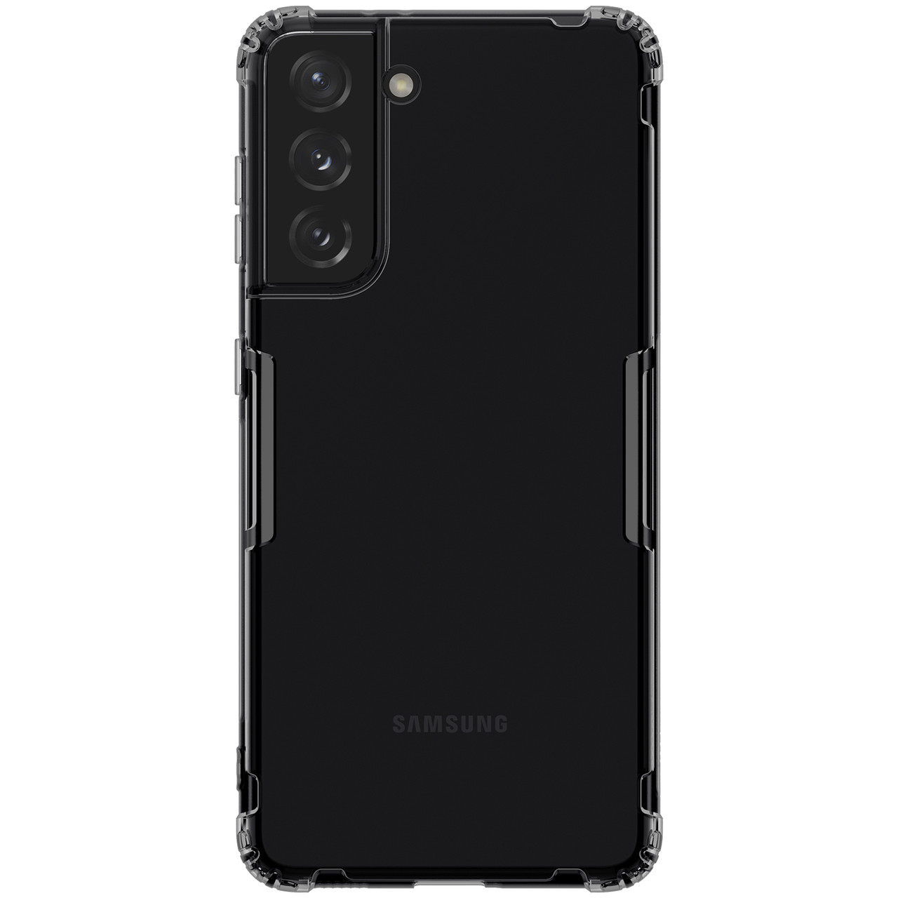 Прозорий TPU чохол Nillkin для Samsung Galaxy S21 (Nature TPU Case) Dark Grey Захисний чохол