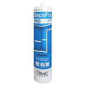Акриловий клей на водній основі для плінтуса, Orac FDP500 DECOFIX PRO, 310 мл