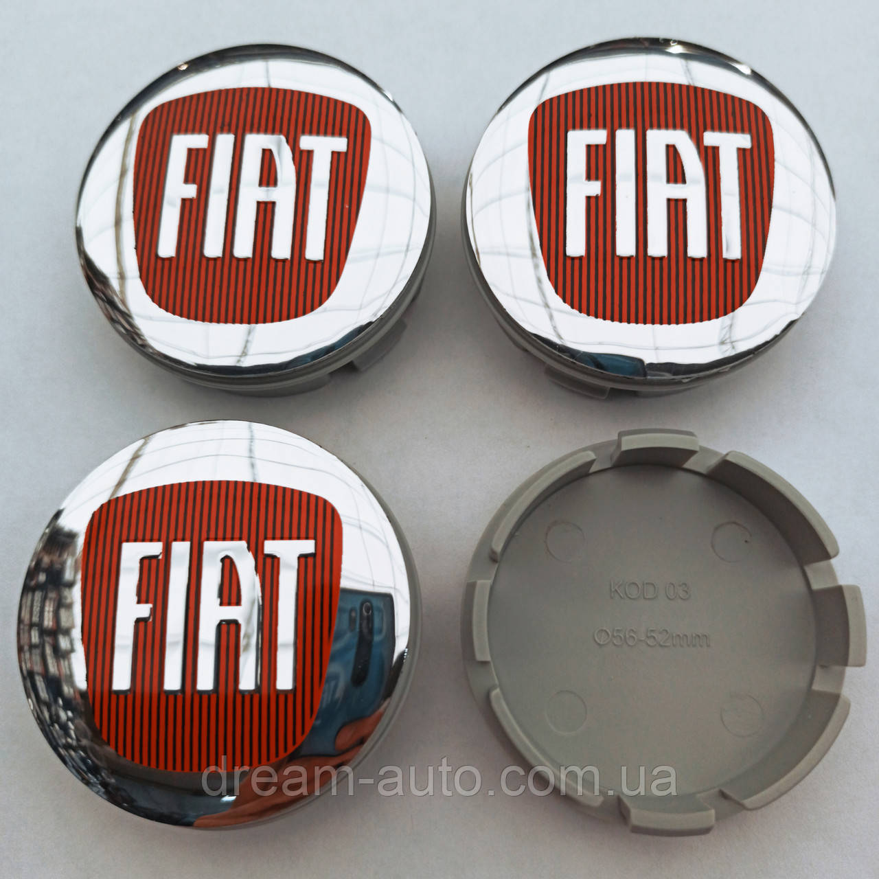 Ковпачки в диски Fiat 52-56 мм