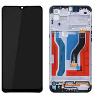 Дисплей модуль тачскрин Samsung A107 Galaxy A10s чорний оригінал з рамкою
