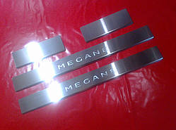 Накладки на пороги Renault Megane 2 2002-2008