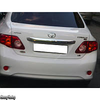 Хром планка над номером нерж TOYOTA COROLLA 07-10г.в.