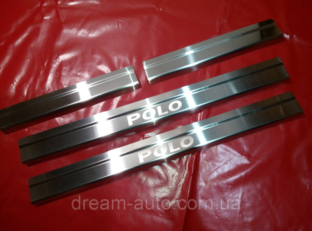 Накладки на пороги Volkswagen Polo 2001-2009, фото 1
