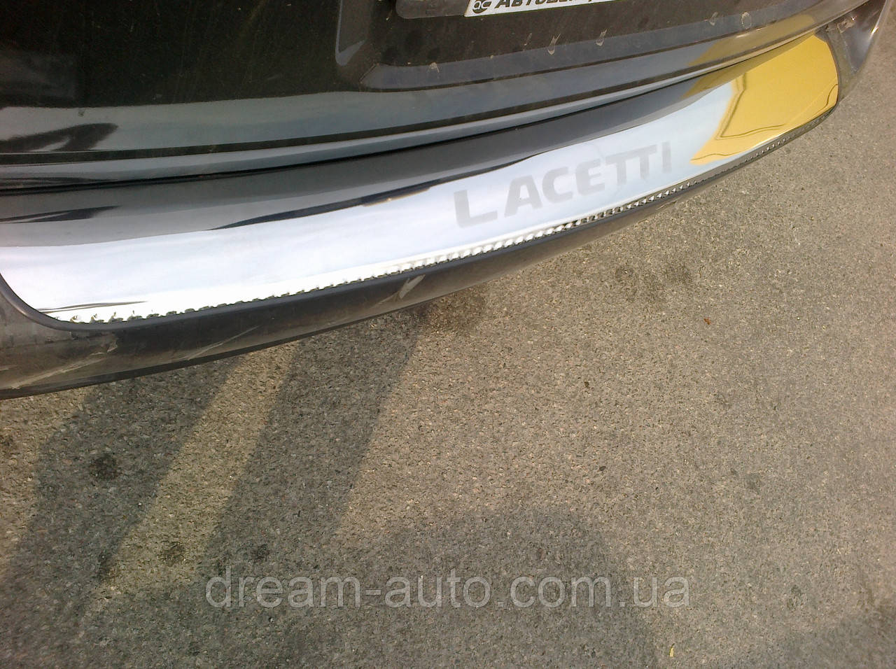 Накладка на задній бампер з загином CHEVROLET LACETTI універсал