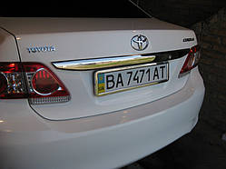 Хром над номером нерж TOYOTA COROLLA 10-13г.в.