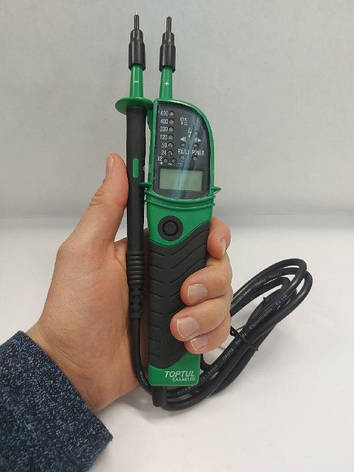 Тестер напруги мультифункціональний з цифровим дисплеєм 12~690V AC/DC TOPTUL EAAA0169, фото 1