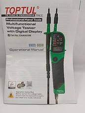 Тестер напруги мультифункціональний з цифровим дисплеєм 12~690V AC/DC TOPTUL EAAA0169, фото 4