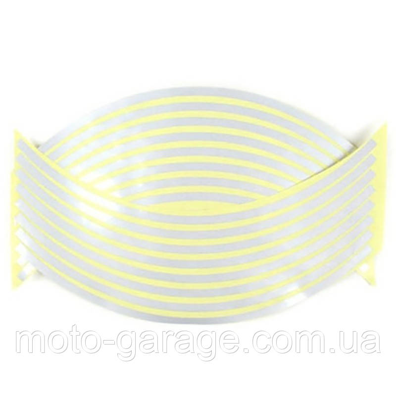 Наклейки обода колеса сіра Світловідбивна R17, фото 1