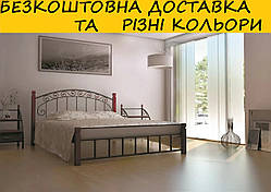 Ліжко металічне двоспальне "Дерево Афіна". Колір та розміри можливо змінювати