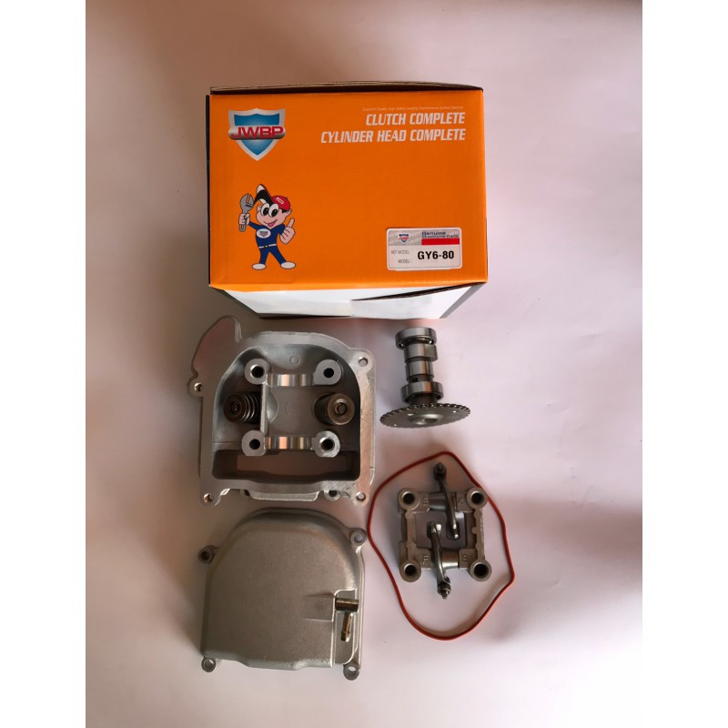 Головка циліндра повний комплект ,GY6-80 куб , JWBP , Тайвань