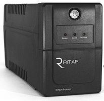 ИБП Ritar RTP600 (360W) Proxima-L, LED, AVR, 2st, 2xSCHUKO socket, 1x12V7Ah, plastik Case