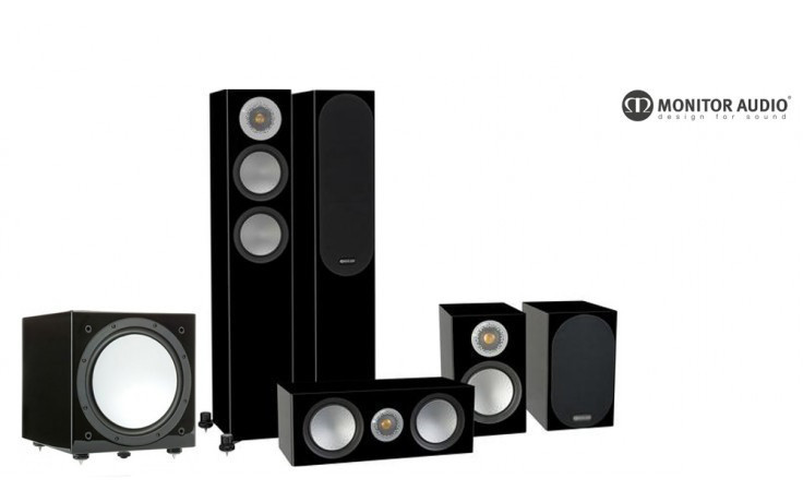 Комплект акустики Monitor Audio Silver Series 200 Gloss Black 5.1