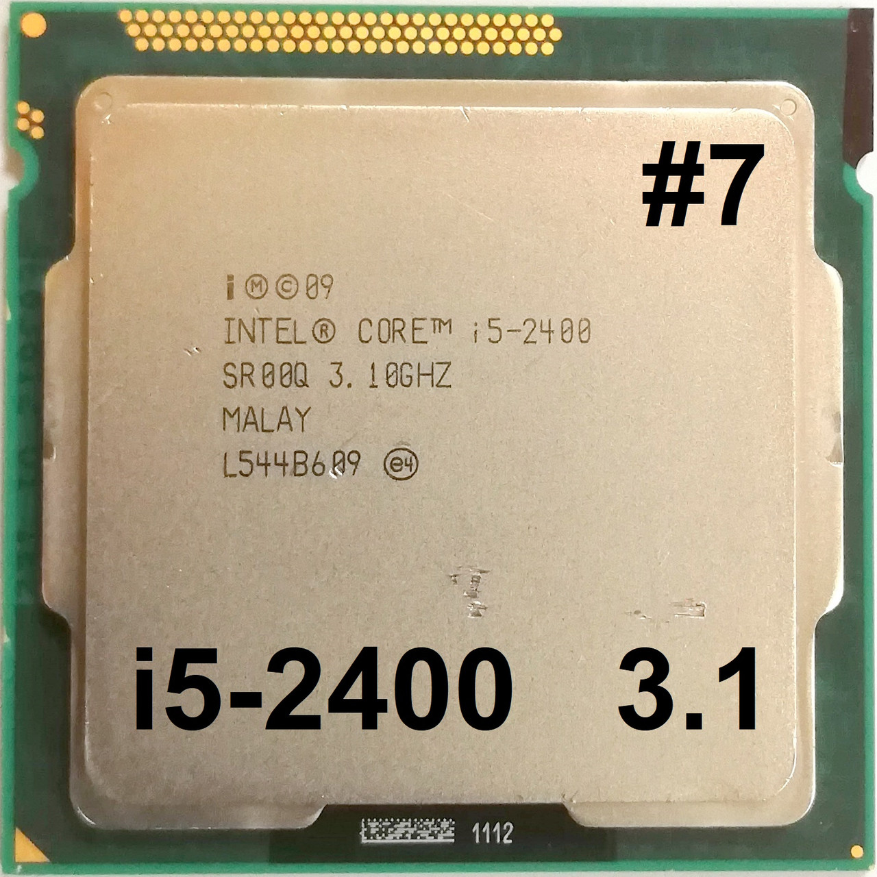 Процесор ЛОТ #7 Intel Core i5-2400 D2 SR00Q 3.1 GHz 6M Cache Socket 1155 Б/В