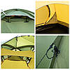 Тримісний намет Tramp Rock 3 (v2) Green | Експедиційна алюмінієва палатка для тривалих походів з 2 входами та 2 тамбурами, фото 6