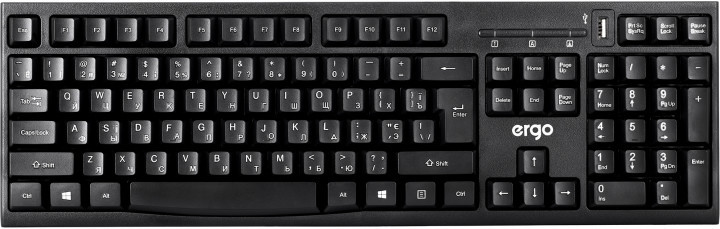 Клавіатура Ergo K-280HUB USB Black