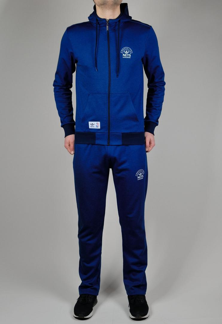 Чоловічий трикотажний спортивний костюм Adidas Brooklyn NETS (1326-3). Туреччина, осінній весняний, фото 1
