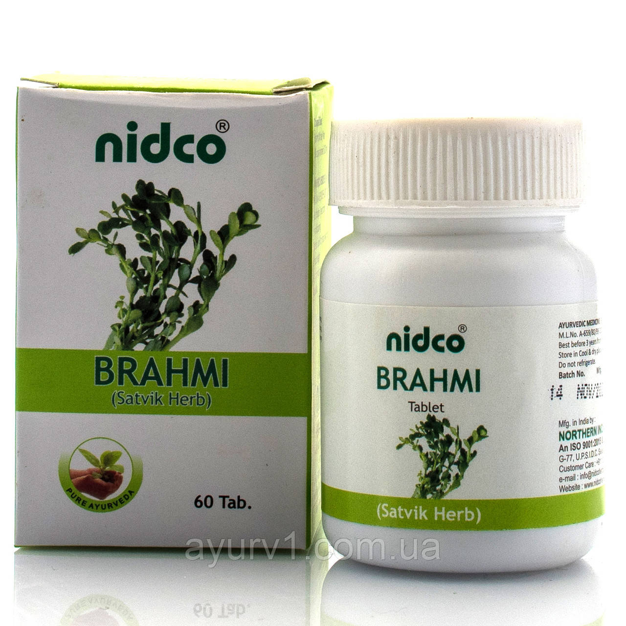 Брахмі Бакопа, Брамі, Нідко / Brahami cNidco, 60 таб