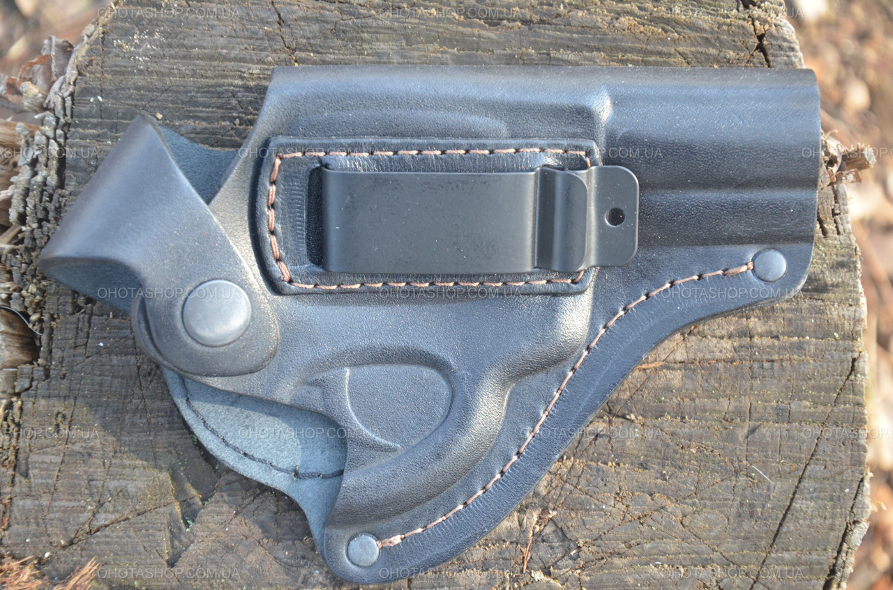 Кобура Револьвер 3 поясна, зі скобою (Шкіра)