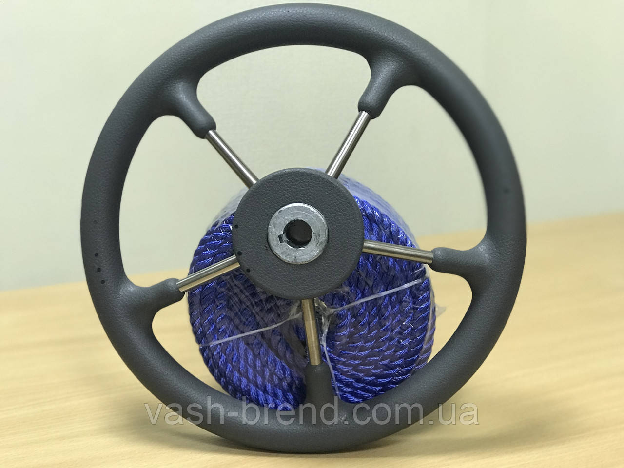 Лодочное Рулевое колесо Pretech нержавейка 32 см серое - фото 4 - id-p975796093