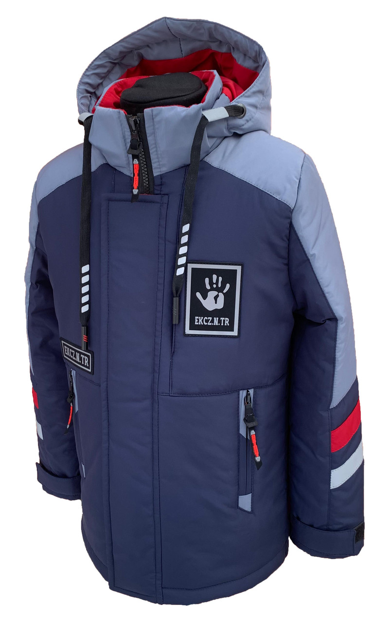 Весенняя куртка со светоотражающими элементами для мальчика подростка - фото 1 - id-p784655121