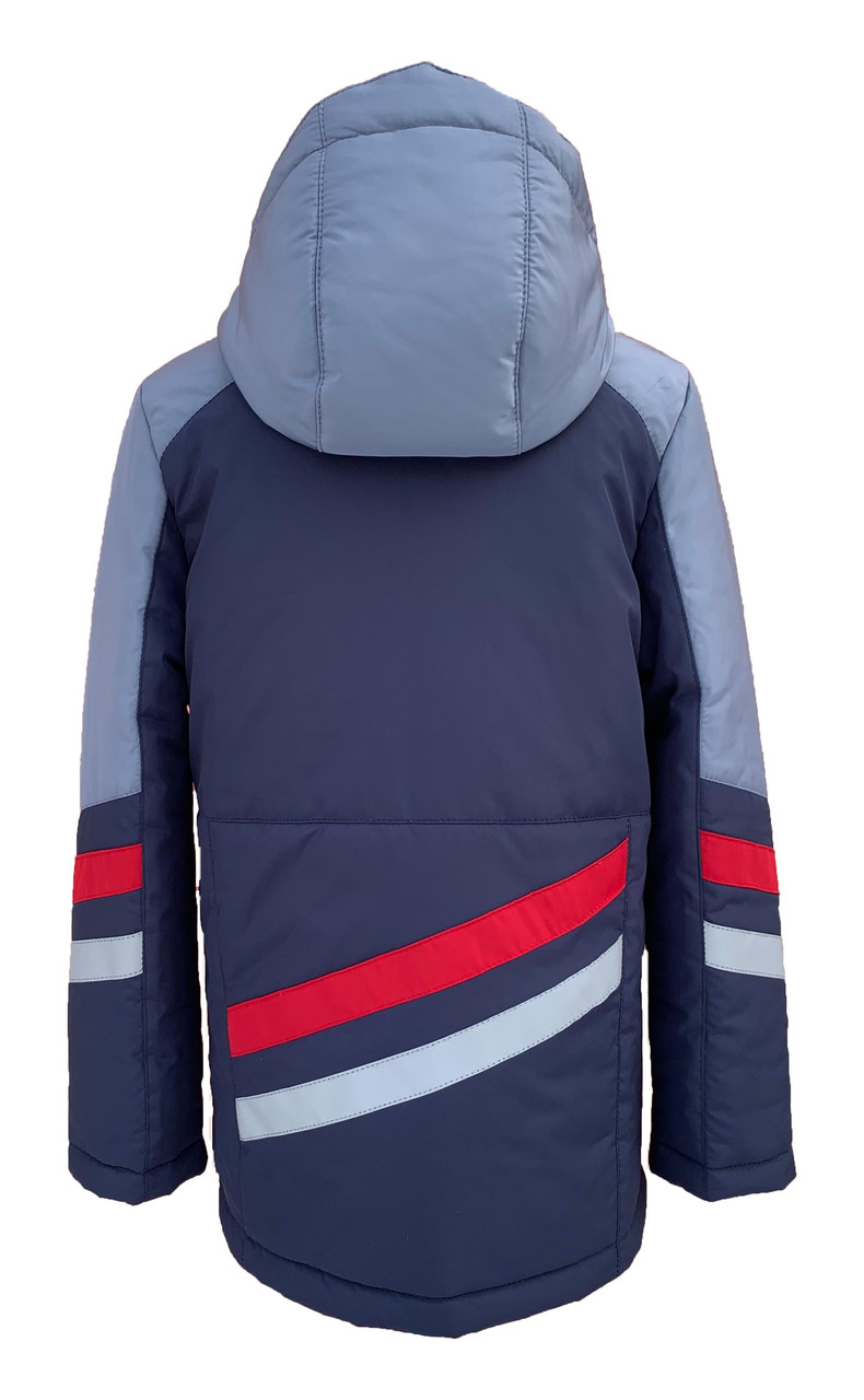 Весенняя куртка со светоотражающими элементами для мальчика подростка - фото 4 - id-p784655121