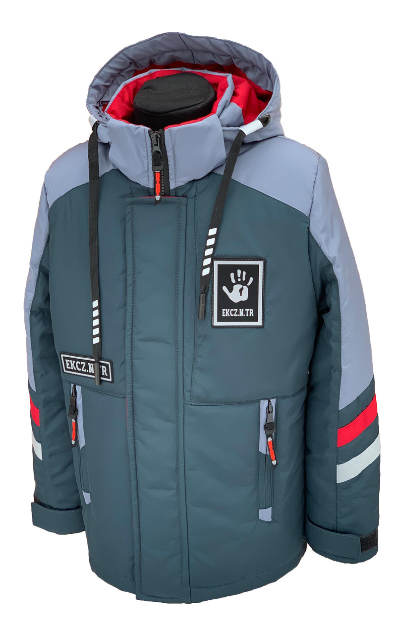 Весенняя куртка со светоотражающими элементами для мальчика подростка ...