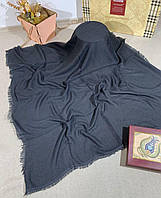 Серый женский платок-шаль из вискозы 100*100 см