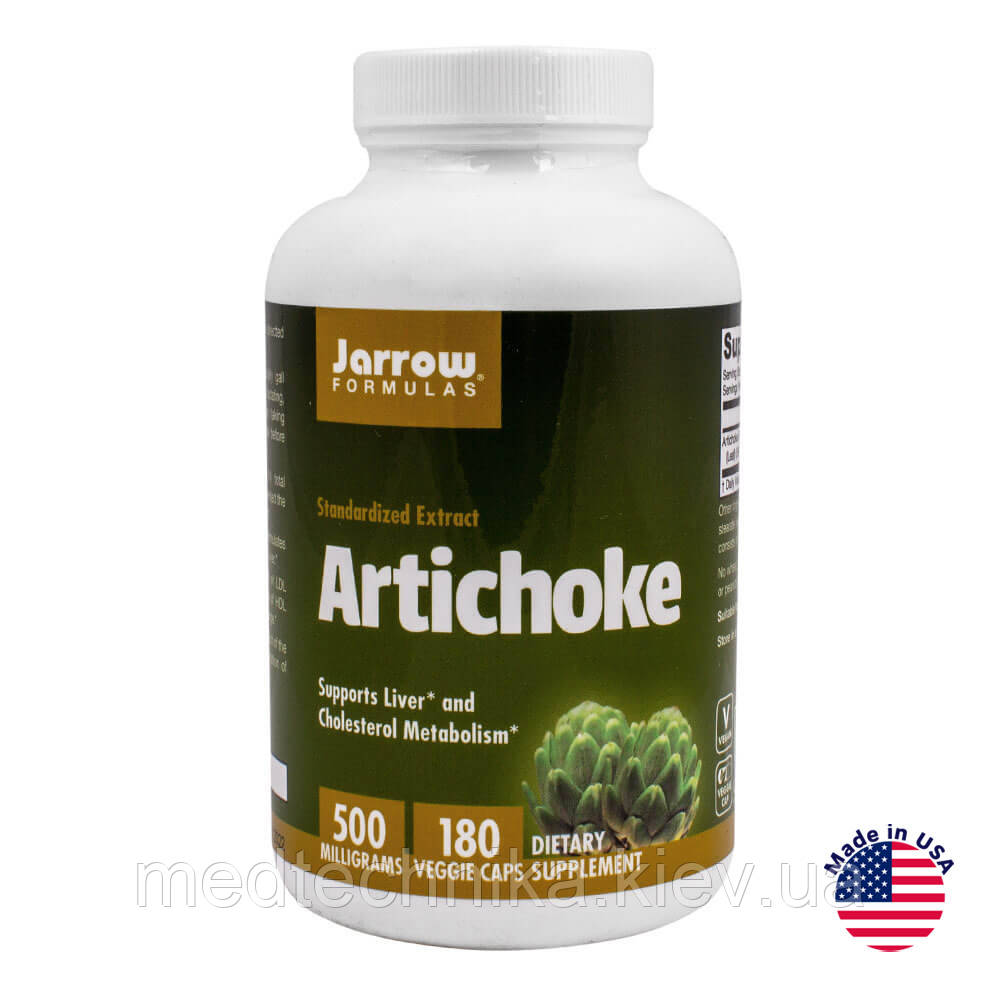 Артишок, 500 мг, 180 капсул, Jarrow Formulas