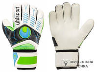 Воротарські рукавиці Uhlsport Ergonomic Soft SF/C (10 00374 01). Футбольні рукавиці для воротарів. Воротарське екіпірування для