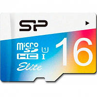 Карта пам'яті Silicon Power microSDHC 16Gb Elite Color UHS-1 (R-85 Mb/s)