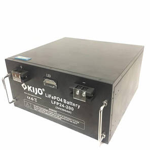 Акумуляторна батарея Kijo LiFePO4-24V200Ah (c LED-дисплеєм), фото 1
