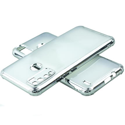 Чохол MiaMI AirBamp Electroplating для Tecno Spark 6 (KE7) Silver, фото 1