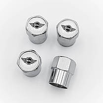 Захисні ковпачки на ніпеля MINI (Міні) 4 шт Білий фон Сріблясті, фото 4