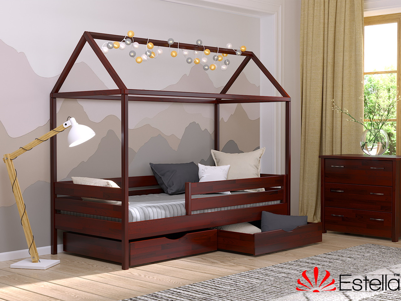 Дитяча крихітка Аммі 80х190 Бук Щит 104 (Естела-ТМ)