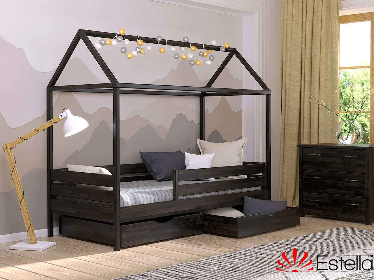 Дитяча крихітка Аммі 80х190 Бук Масив 106 (Естела-ТМ)
