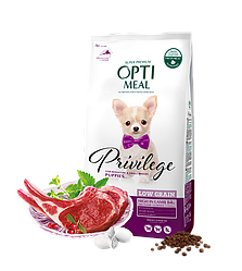 Корм Optimeal Small Breeds Puppies Lamb (Оптіміл для дрібних цуценят, ягня), 1,5кг.