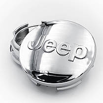 Ковпачки (заглушки) в литі диски Jeep (Джип) 64 мм Хром, фото 2