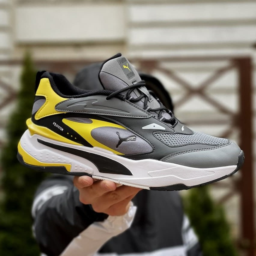 puma rs grey yellow
