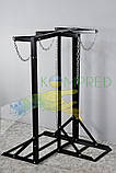 Стійка для трьох балонів 600х600х1000мм (з ланцюгом) Чорний Kompred OL361, фото 2