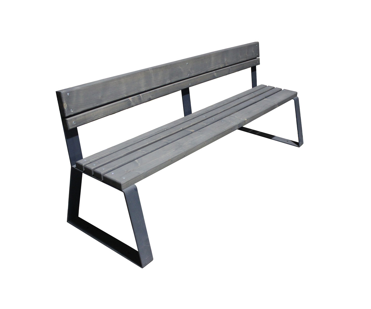 Лава вулична Сітар 200х60х87 см каркас метал, дерево з лаковим покриттям (Rud ТМ)