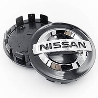Колпачки (заглушки) в литые диски NISSAN (Ниссан) 54 мм Чёрные