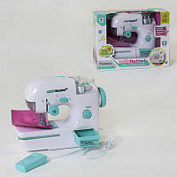 Детская игрушечная швейная машинка для девочки с подсветкой на батарейках